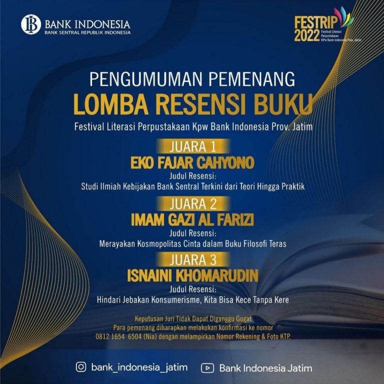 Ulas Buku Filosofi Teras, Mahasiswa UNAIR Raih Juara II Lomba Resensi ...